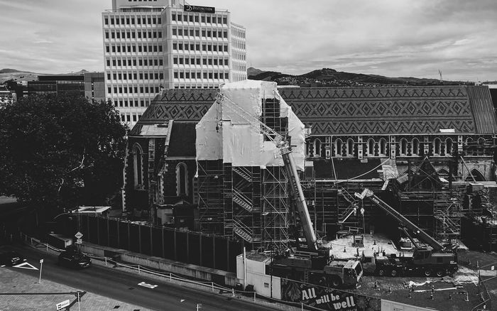 A construction site in Christchurch