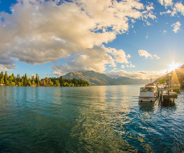 A jetty on Lake Wakatipu in Queenstown