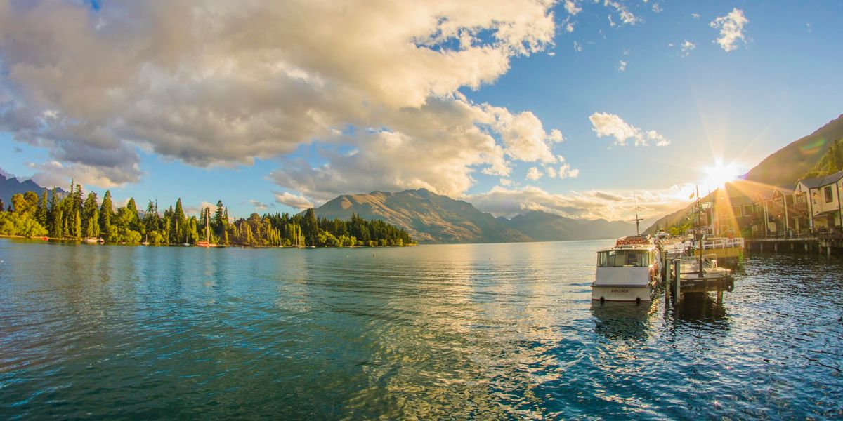 A jetty on Lake Wakatipu in Queenstown